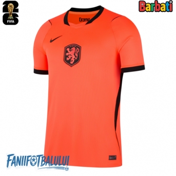Țările de Jos Tricou Fotbal Replică Mondial 2026 Barbati Acasa
